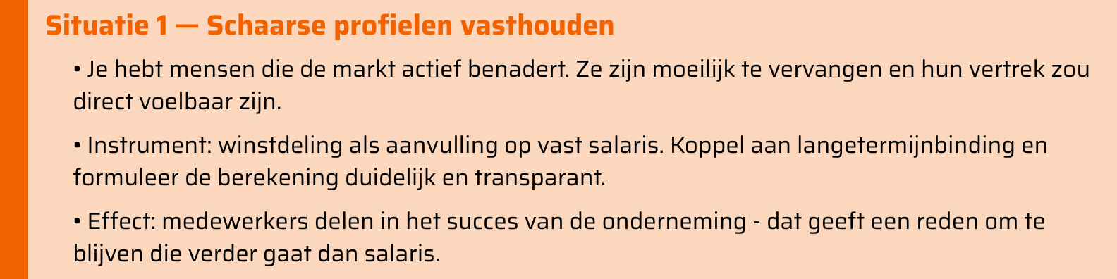 situatie 1 belonen